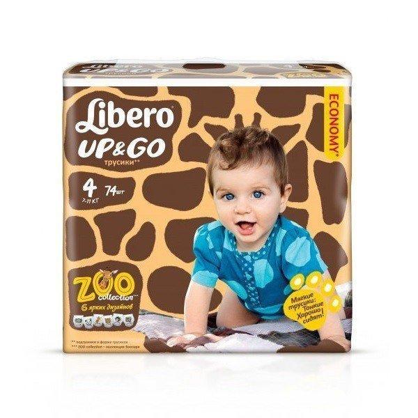 Libero трусики д/детей Up&Go 4' 74 шт. (7-11 кг.)