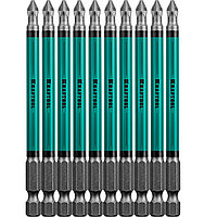 Optimum Line Биты, PZ2, тип хвостовика E 1/4 , 100 мм, 10 шт в блистере, KRAFTOOL