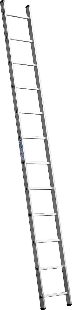 Приставная лестница СИБИН, односекционная, алюминиевая, 12 ступеней, высота 335 см - фото 1 - id-p104486979