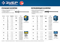 Стальные заклепки, 3.2 х 8 мм, 1000 шт, ЗУБР Профессионал