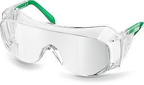 Защитные прозрачные очки KRAFTOOL ULTRA линза увеличенного размера устойчивая к царапинам и запотеванию,