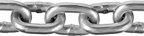Цепь короткозвенная, DIN 766, оцинкованная сталь, d=6мм, L=30м, ЗУБР Профессионал
