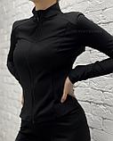 Кофта рашгард в обтяг чер (жен), фото 2