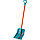 Снеговая лопата GRINDA PROLine FIBER-400 400 мм пластиковая с алюминиевой планкой, особопрочный легкий черенок, фото 4