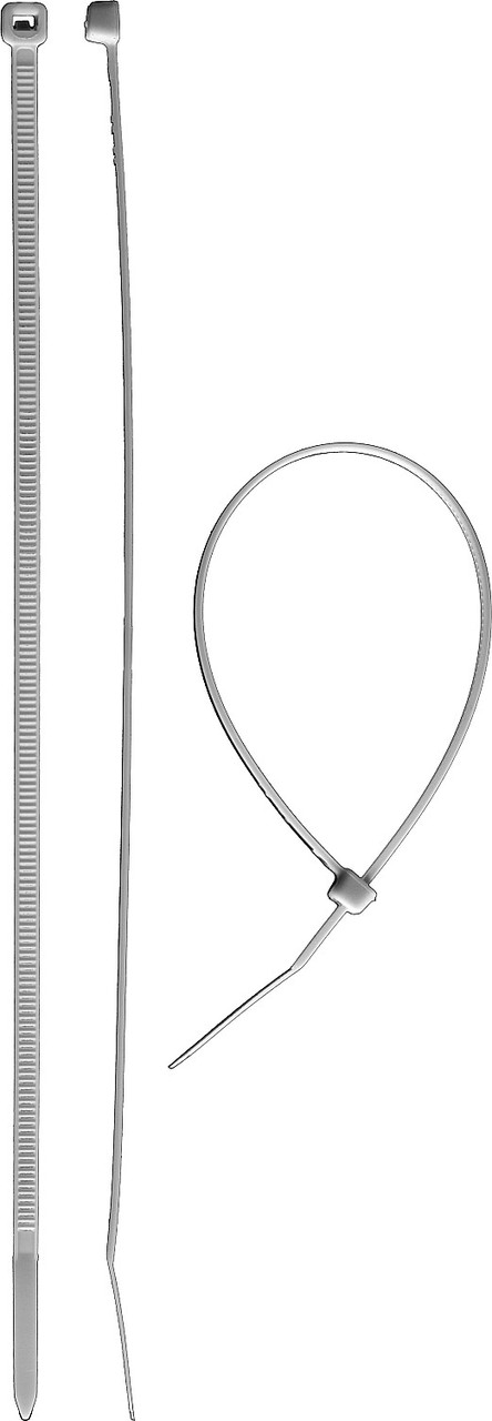 Кабельные стяжки белые КС-Б1, 3.6 x 370 мм, 100 шт, нейлоновые, ЗУБР Профессионал - фото 1 - id-p104484492