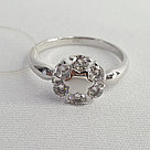 Кольцо из серебра с алмазной гранью с фианитами SOKOLOV 94012976, фото 3