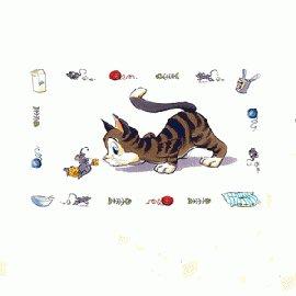 Коврик "Кошка" под миску 24544