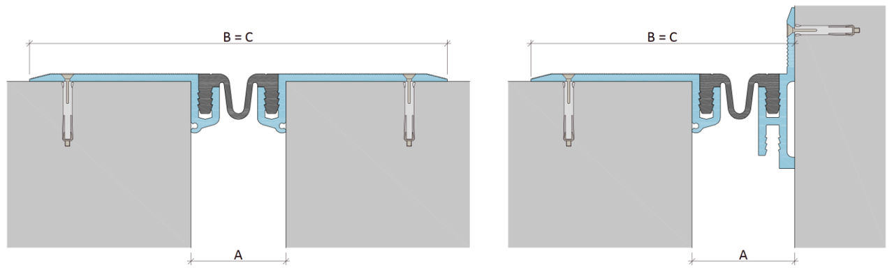Деформационный шов АКВАСТОП ДШКА-0/070 (К3-064)