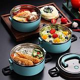 Термос-ланч-бокс для горячих обедов Smile Lunch BOX 9624-9626 (Коралловый / 3 секции), фото 3