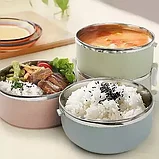 Термос-ланч-бокс для горячих обедов Smile Lunch BOX 9624-9626 (Темно-зеленый / 1 секция), фото 9