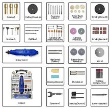 Бормашинка-гравёр "дремель" ROYCE RDG135-234T с гибким валом и набором насадок [234 предмета, 135W], фото 2