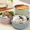 Термос-ланч-бокс для горячих обедов Smile Lunch BOX 9624-9626 (Бежевый / 2 секции), фото 5