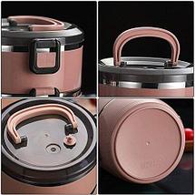 Термос-ланч-бокс для горячих обедов Smile Lunch BOX 9624-9626 (Коралловый / 1 секция), фото 5