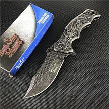 Нож складной дизайнерский Black Side Blades с рельефной рукоятью (Дракон), фото 3