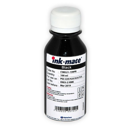Чернила пигментные Ink-Mate CIM-520PA Black для картриджей Canon PGI-520 100 мл - фото 1 - id-p104496730