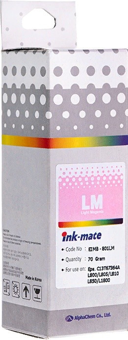 Чернила водорастворимые Ink-mate EIM-801 Light Magenta для Epson L800/L805/L810/L850/L1800 70мл