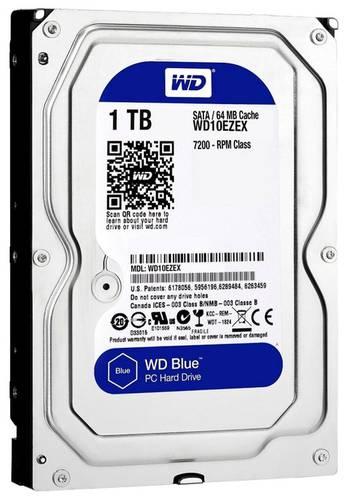 Жесткий диск Western Digital WD Blue 1TB WD10EZEX 3.5" SATA 3 - фото 1 - id-p104496905