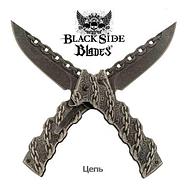 Нож складной дизайнерский Black Side Blades с рельефной рукоятью (Рыцарь), фото 8