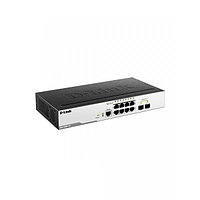 D-Link DGS-3000-10L Управляемый L2 коммутатор с 8 портами 1000Base-T и 2 портами 1000Base-X SFP