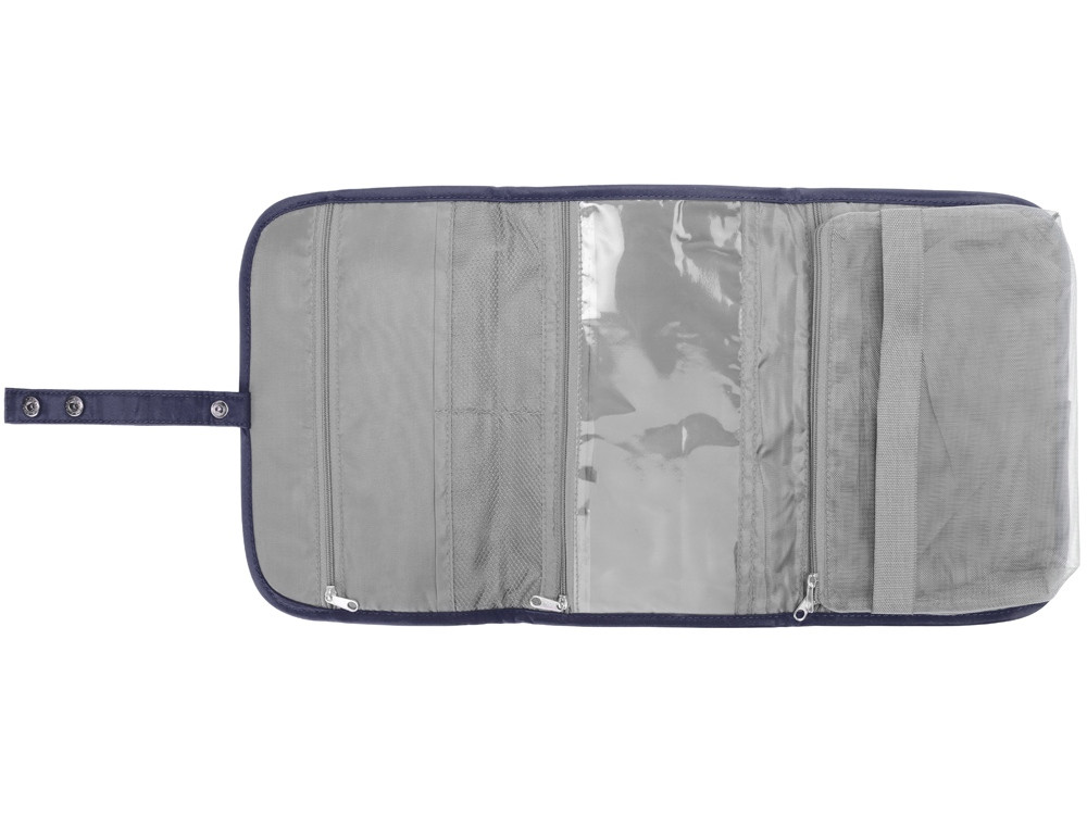 Несессер для путешествий со съемной косметичкой Flat, темно-синий - фото 4 - id-p104497483