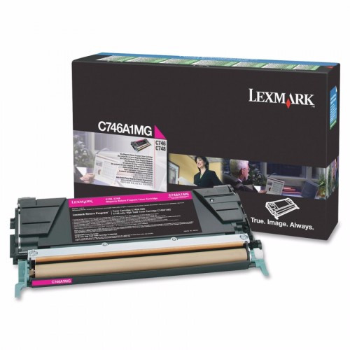 Lexmark с пурпурным тонером C746, C748 лазерный картридж (C746A1MG) - фото 1 - id-p104498197