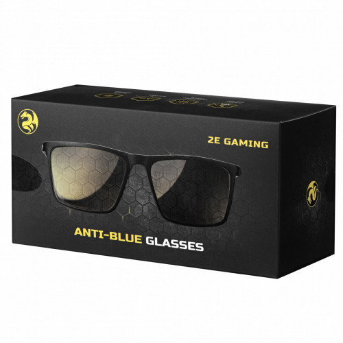 2E Gaming Anti-blue Glasses Black-Yellow аксессуар для пк и ноутбука (2E-GLS310BY) - фото 4 - id-p104499058
