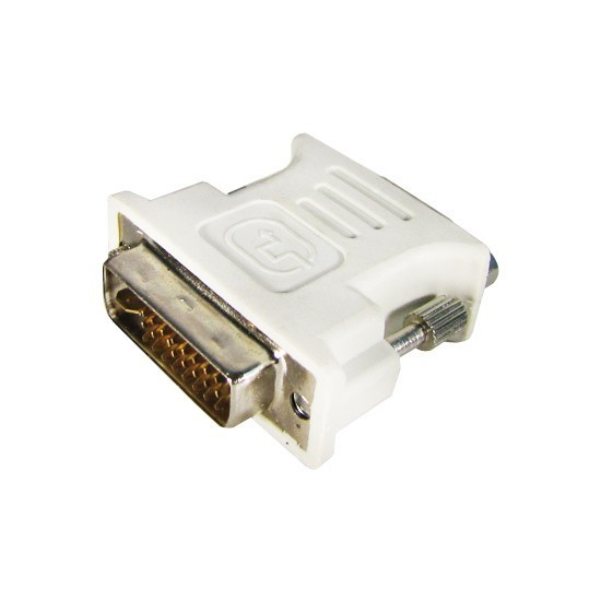 Переходник    DVI 24+5 на VGA (D-Sub)  (Маленький пластиковый адаптер)