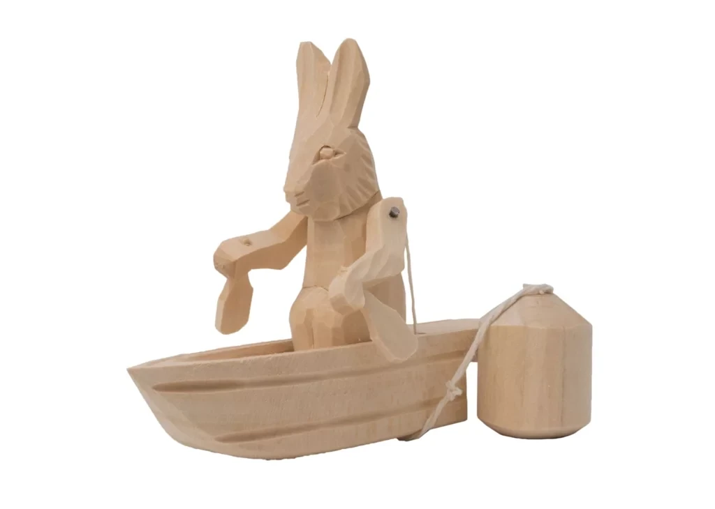Богородская игрушка: Заяц в лодке | Нескучные игры - фото 1 - id-p104501015