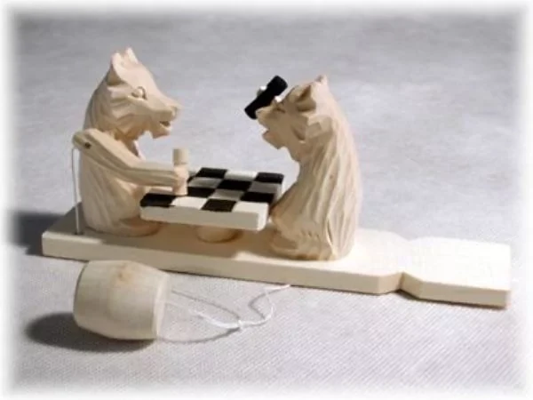 Богородская игрушка: Медведи шахматисты | Нескучные игры - фото 1 - id-p104501184