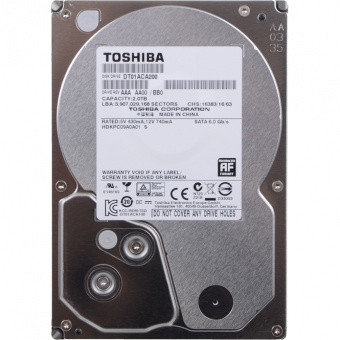HDD 2Tb TOSHIBA SATA 6Gb/s 7200rpm 256Mb 3.5" DT02ACA200, фото 2