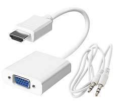 Разъем:HDMI (m)-VGA (f)+AUX