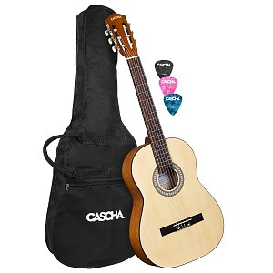 Классическая гитара 4/4, с чехлом и 3 медиаторами, Cascha Student Series HH-2137 - фото 1 - id-p104501765