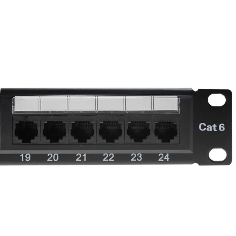 Патч-панель UTP Cat 6, 24 порта-1U