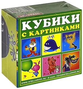 Кубики: 4 элемента Герои мультфильмов | Стеллар