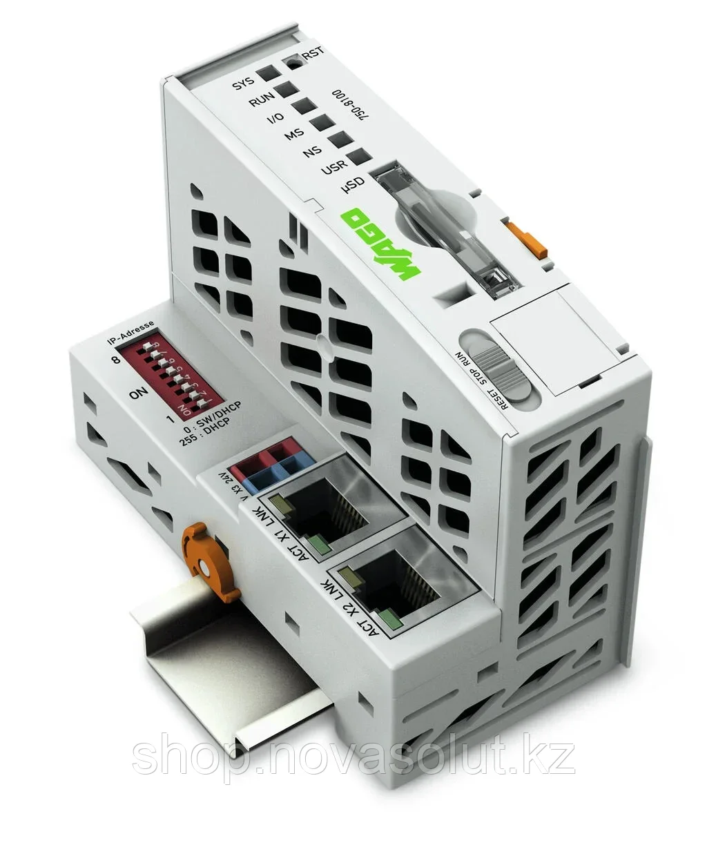 Контроллер PFC100; 2 порта Ethernet; ЭКО WAGO 750-8100