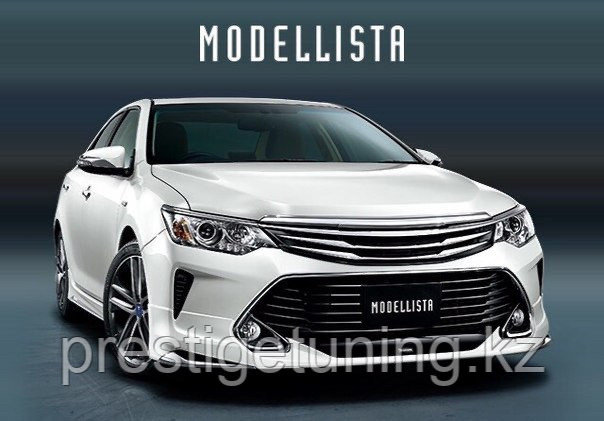 Аэродинамический обвес на Camry V55 2014-17 дизайн Modellista (белый цвет) - фото 4 - id-p104507905