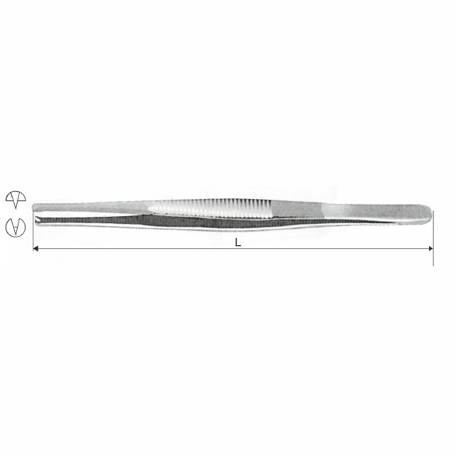 Пинцет хирургический ПХ-150*2,5