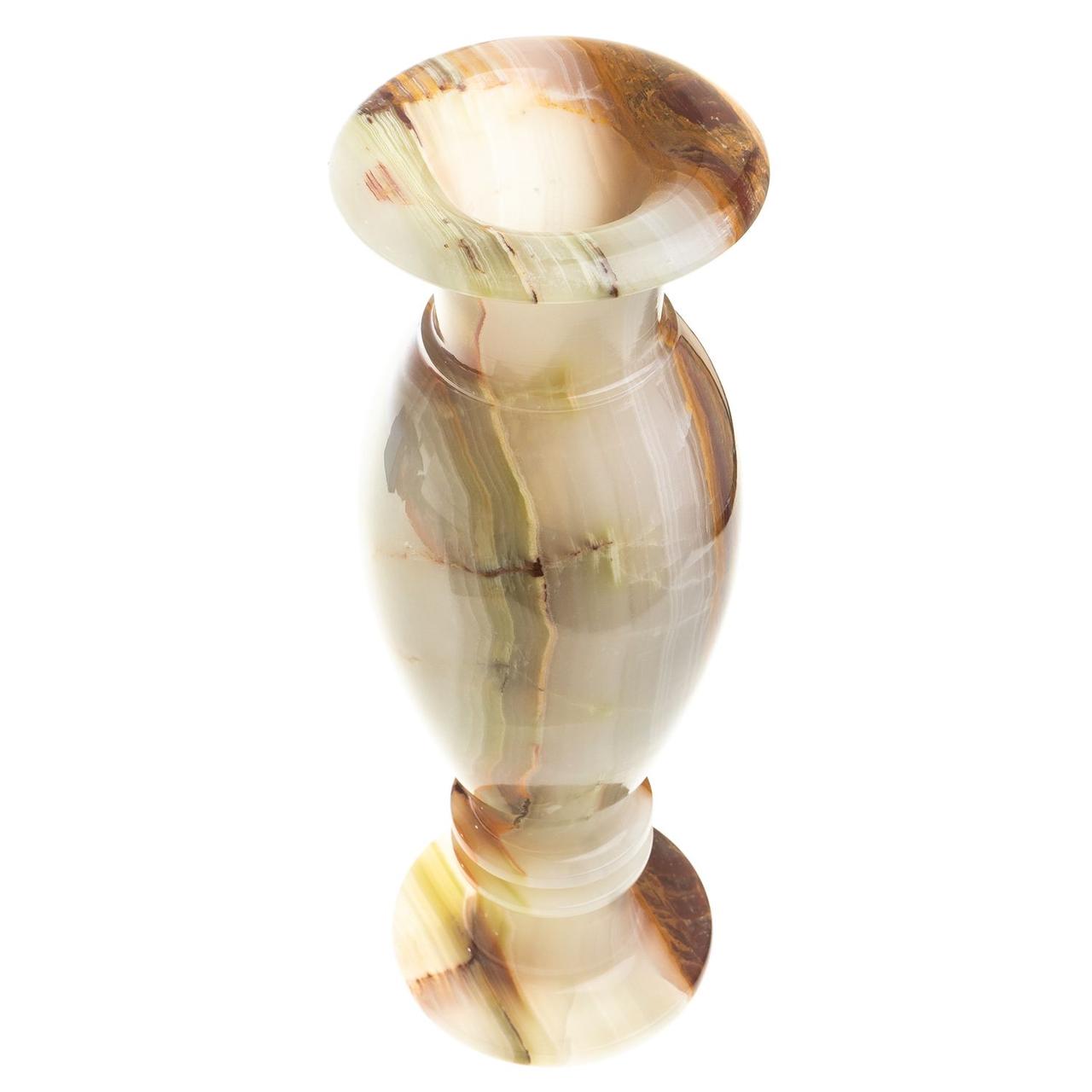 Декоративная ваза камень оникс круглая 10х30 см (4х12) 121802 - фото 2 - id-p91902465