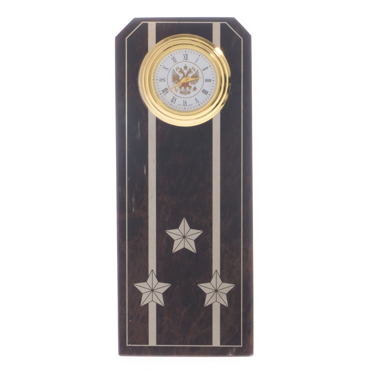 Подарочные часы "Погон полковник" камень обсидиан - фото 1 - id-p93161426