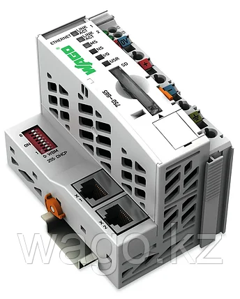 Контроллер ETHERNET; 3-е поколение; Слот для SD-карты; Резервирование среды WAGO 750-885, фото 2