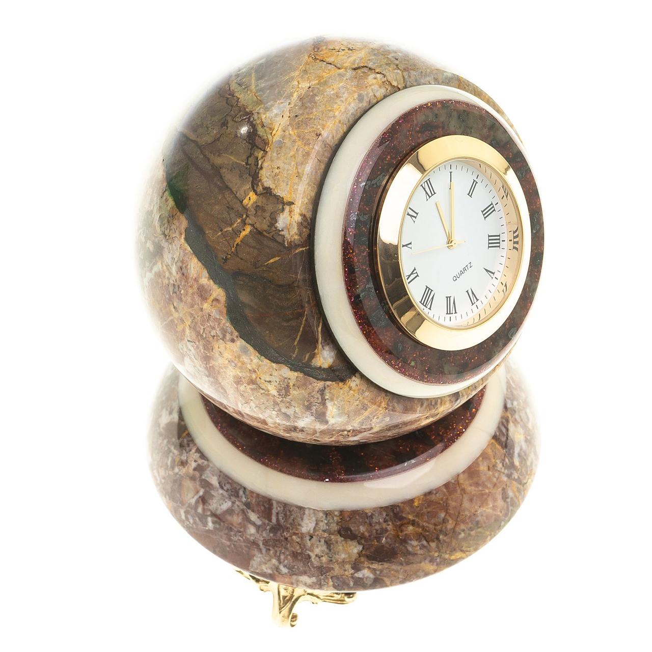 Настольные часы "Шар Антистресс" камень креноид 9,5 см 124138 - фото 2 - id-p100711047