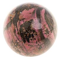 Родониттен жасалған шар 9,5 см / сәндік шар / медитацияға арналған шар / тас шар / тастан жасалған кәдесый
