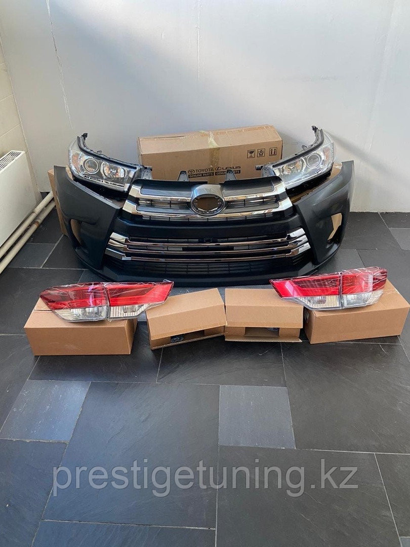 Рестайлинг комплект на Toyota Highlander (HU50) 2014-17 в 2018-20 - фото 4 - id-p67308310