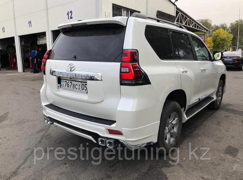 Аэродинамический обвес на Land Cruiser Prado 2018-22 дизайн Modellista (Белый цвет) - фото 10 - id-p49068694