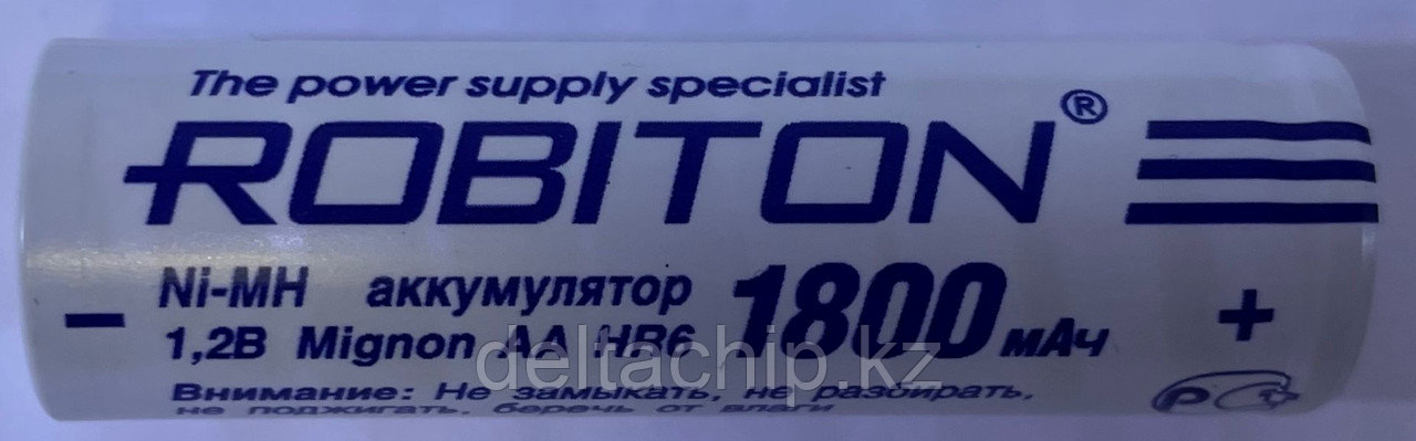 ACC 1.2V 1800mAh MH1800AA prof SR2 ROBITON Аккумулятор NiMh