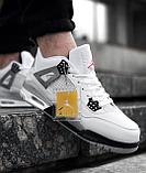 Крос Nike Jordan Flight 4 бел сер чер зим 068-10, фото 3