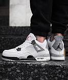 Крос Nike Jordan Flight 4 бел сер чер зим 068-10, фото 4