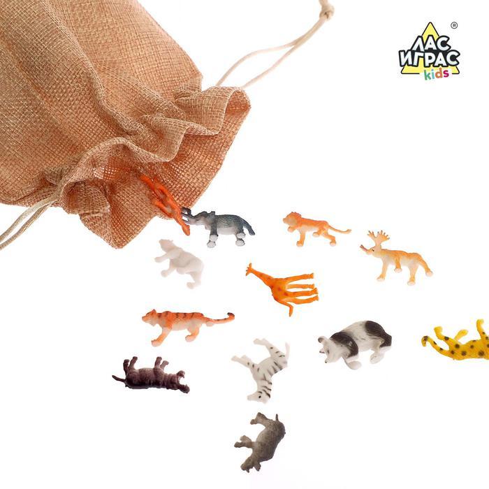 Настольная игра «Лото животные», набор пластиковых животных - фото 3 - id-p104527182