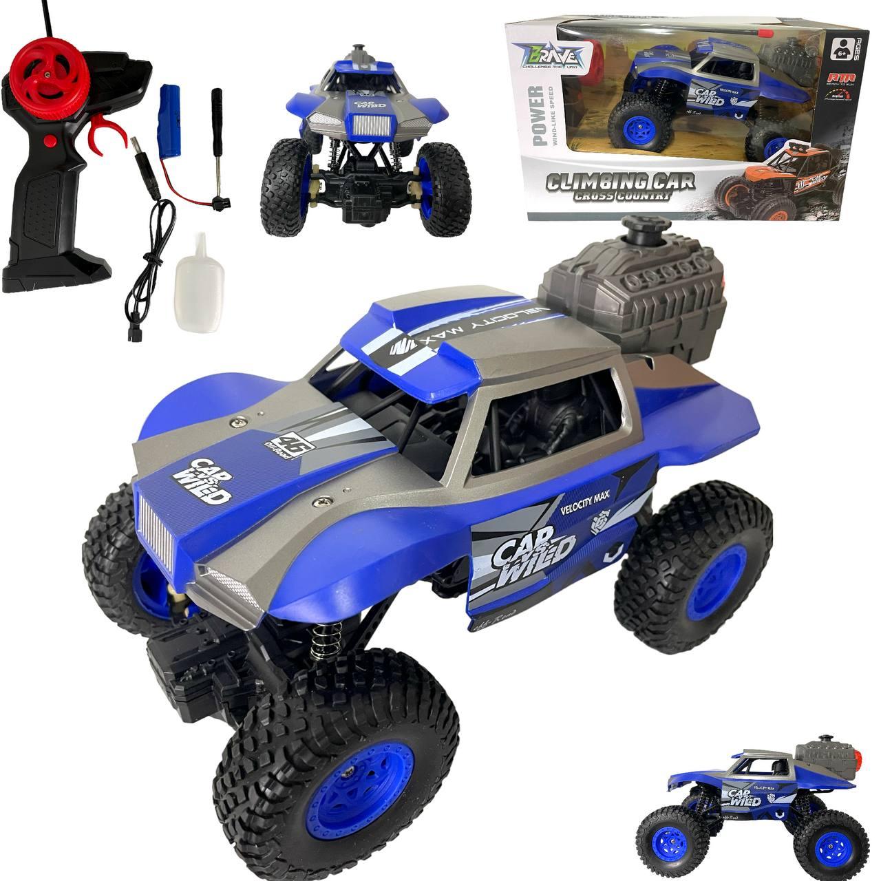 8216 Climbing car Багги пускает дым на пружинках р/у, 4 функции, 29*18см