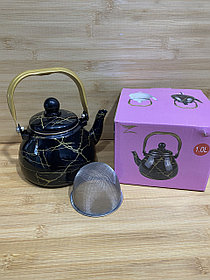 Заварочный чайник эмалированный 1 литр
